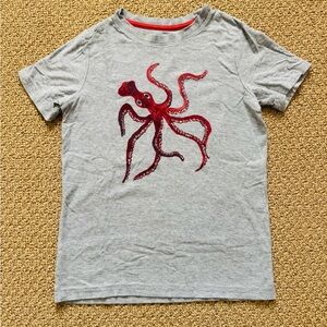 Tea Collection Shirt with Red Octopus Design